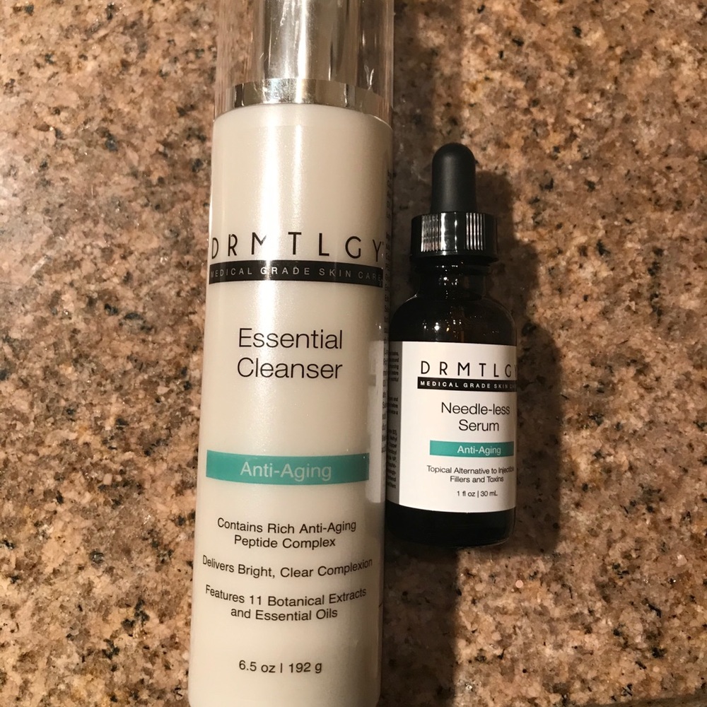 DRMTLGY Needle-less serum and anti-aging face wash